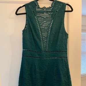 Saylor Green Lace Dress